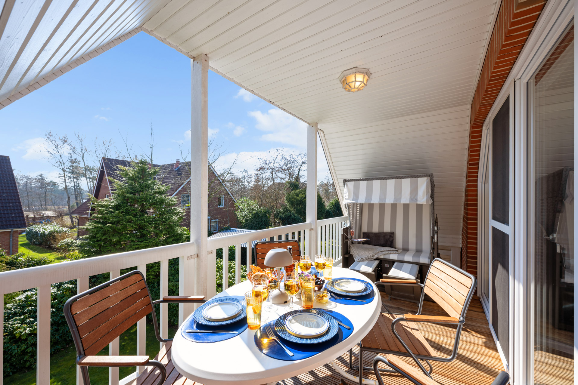 Wohnzimmer Ferienwohnung 6 Haus Tide SPO